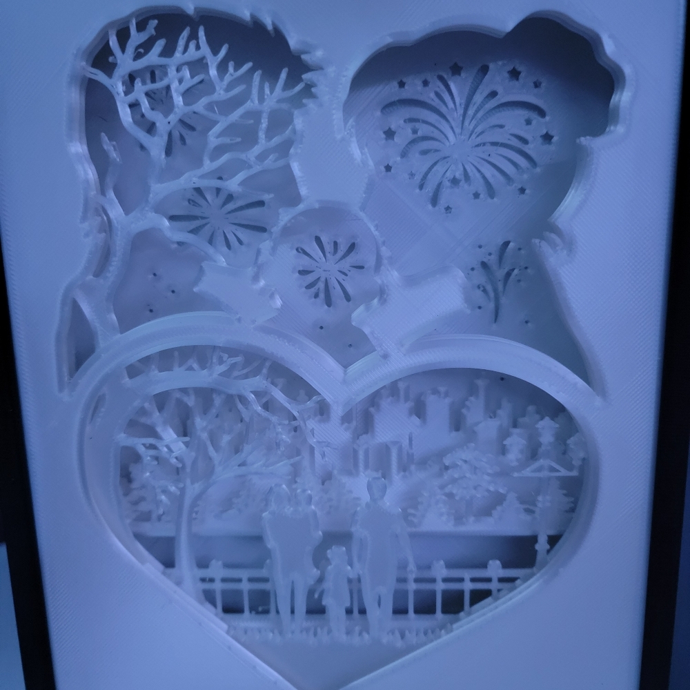 Handmade Color Changing Shadow Box - Picture 4 of 4